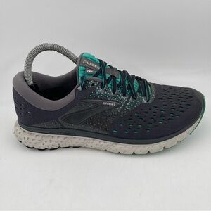 Brooks Women’s Glycerin 16 Black Teal Low Top Lace-Up Running Shoes - Size 9